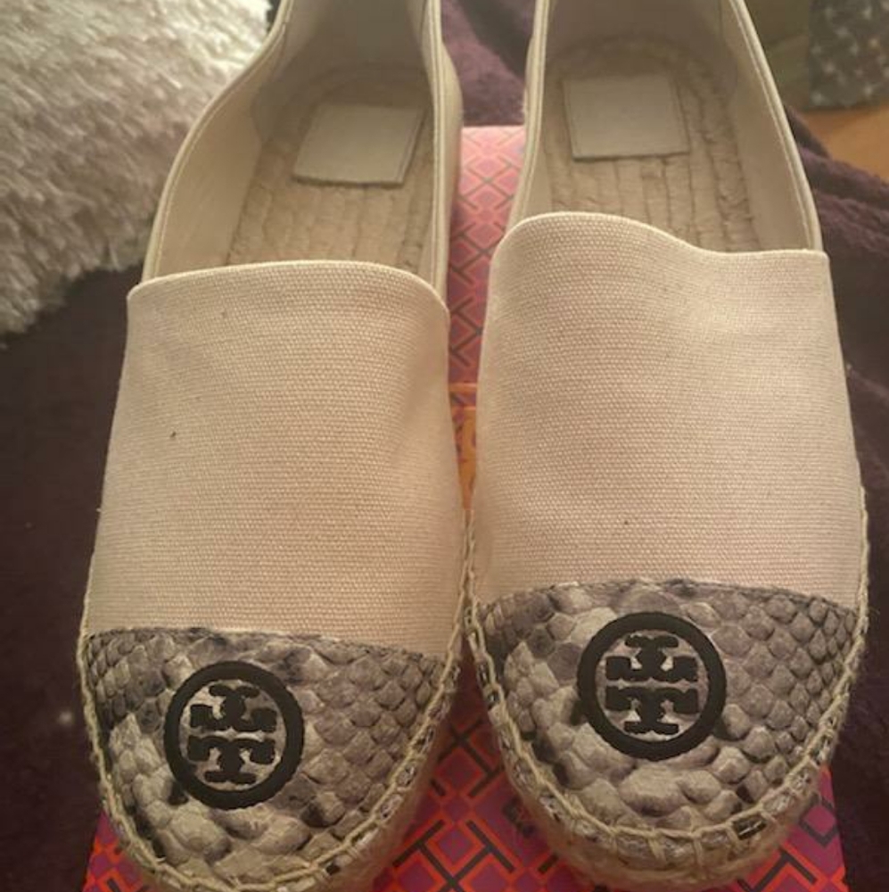 Tory Burch Snakeskin Espadrilles